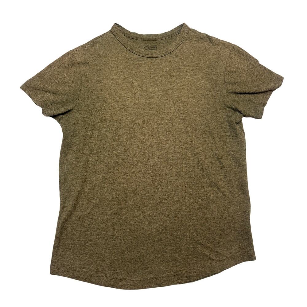 Buck Mason Slub Curved Hem T Shirt Men's XS Quiet Luxury Americana